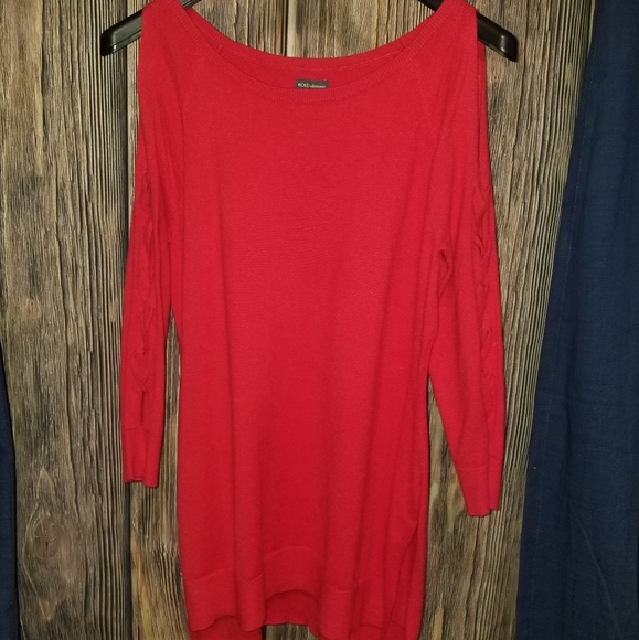 SUPER soft Red Sweater Tunic Size M - Picture 1 of 4